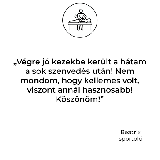Vendégértékelés – Beatrix - fájdalomcsillapító masszázs, izomfeszülés oldása